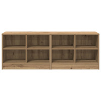 Produktbild för Sängskåp 2 pcs Artisan-ek 66 x 33 x 48 cm Konstruerat trä