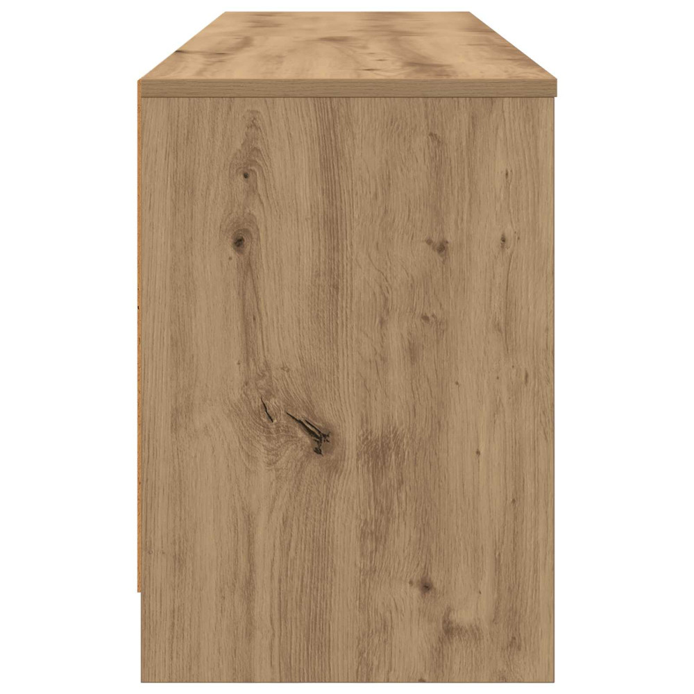 Produktbild för Sängskåp 2 pcs Artisan-ek 66 x 33 x 48 cm Konstruerat trä
