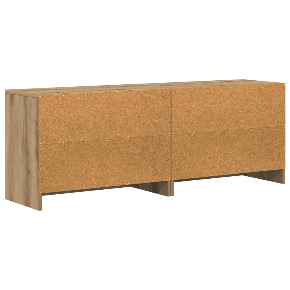 Produktbild för Sängskåp 2 pcs Artisan-ek 66 x 33 x 48 cm Konstruerat trä
