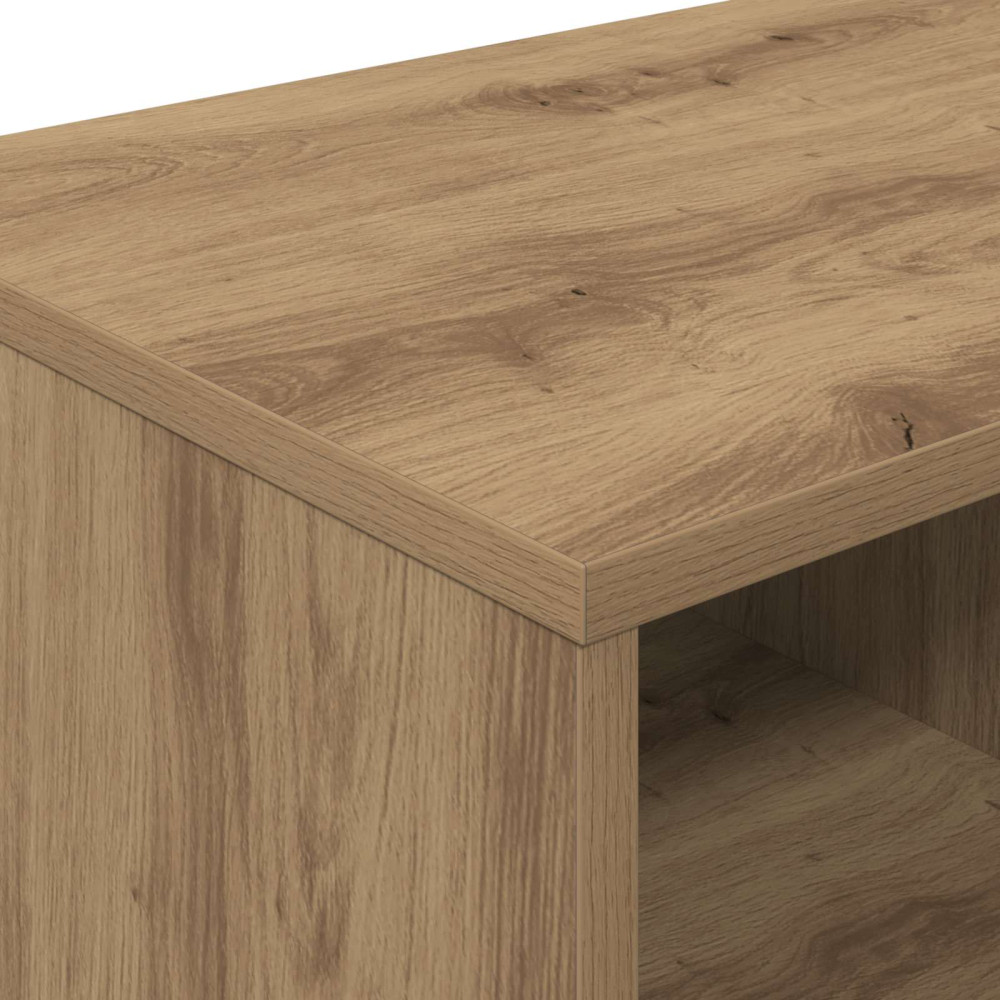 Produktbild för Sängskåp 2 pcs Artisan-ek 66 x 33 x 48 cm Konstruerat trä