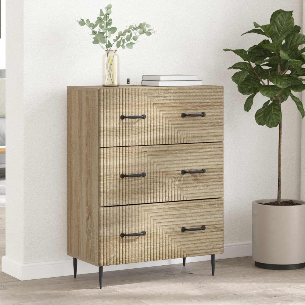 Produktbild för Lådans skåp Sonoma-ek 66 x 34,5 x 89,5 cm Konstruerat trä