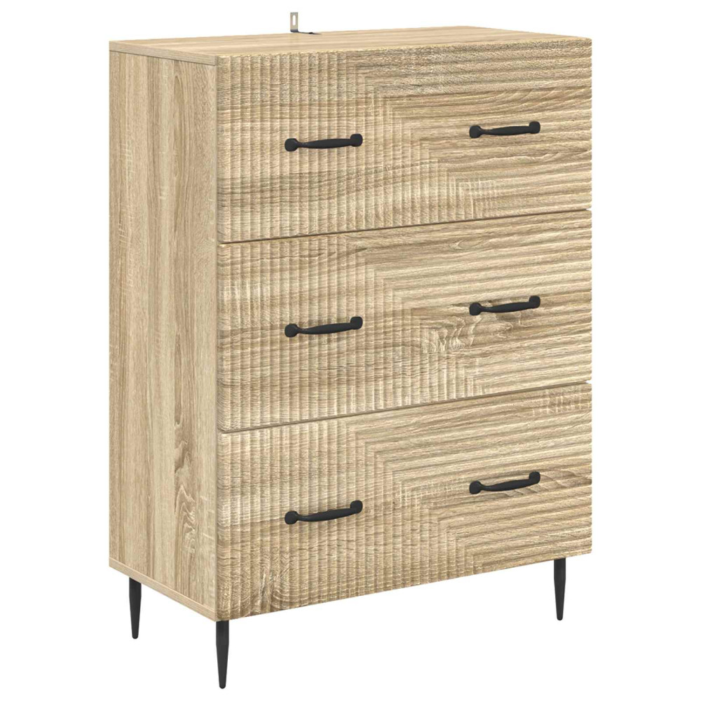Produktbild för Lådans skåp Sonoma-ek 66 x 34,5 x 89,5 cm Konstruerat trä