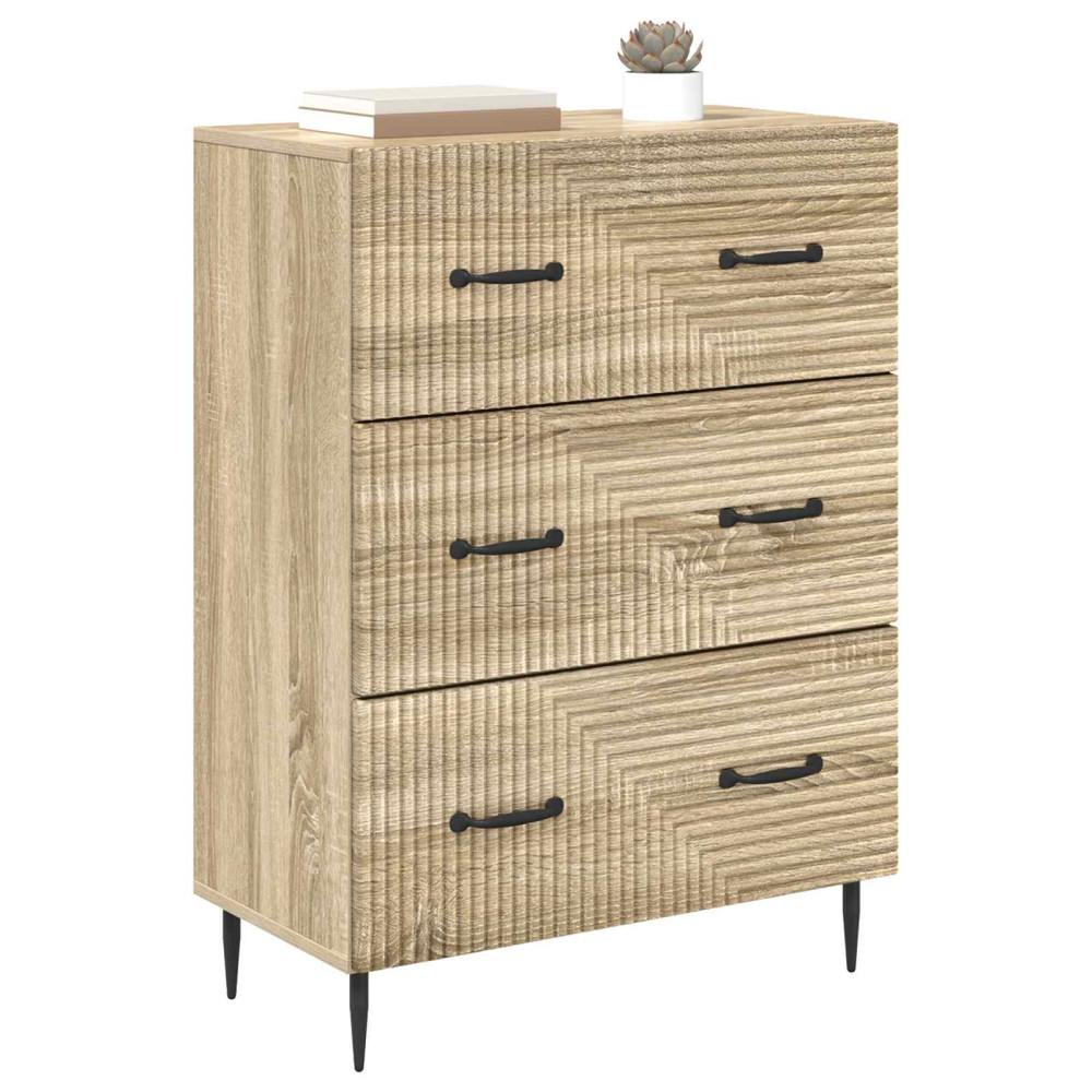 Produktbild för Lådans skåp Sonoma-ek 66 x 34,5 x 89,5 cm Konstruerat trä