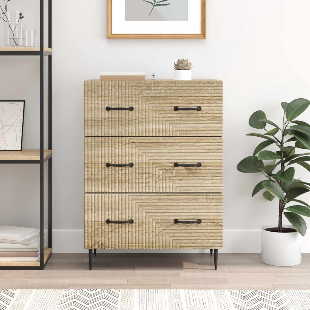 Produktbild för Lådans skåp Sonoma-ek 66 x 34,5 x 89,5 cm Konstruerat trä