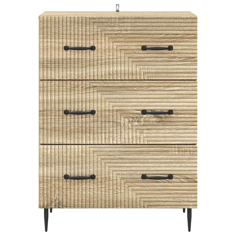 Produktbild för Lådans skåp Sonoma-ek 66 x 34,5 x 89,5 cm Konstruerat trä