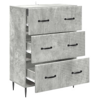 Produktbild för Lådans skåp Betonggrå 66 x 34,5 x 89,5 cm Konstruerat trä
