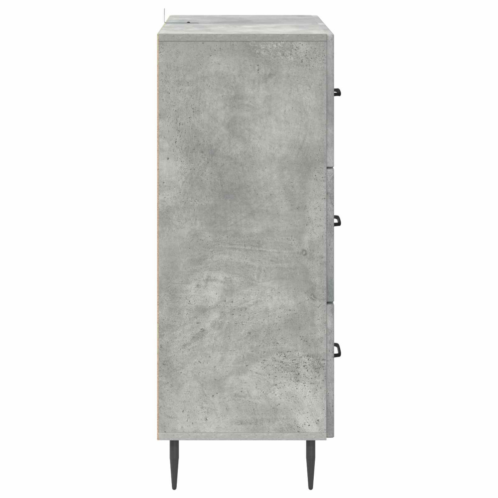 Produktbild för Lådans skåp Betonggrå 66 x 34,5 x 89,5 cm Konstruerat trä