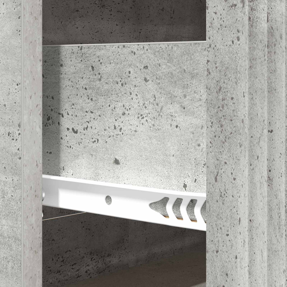 Produktbild för Lådans skåp Betonggrå 66 x 34,5 x 89,5 cm Konstruerat trä