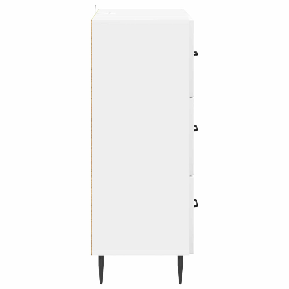 Produktbild för Lådans skåp Vit högglans 66 x 34,5 x 89,5 cm Konstruerat trä