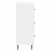 Produktbild för Lådans skåp Vit högglans 66 x 34,5 x 89,5 cm Konstruerat trä
