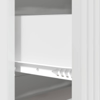 Produktbild för Lådans skåp Vit högglans 66 x 34,5 x 89,5 cm Konstruerat trä