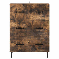 Produktbild för Lådans skåp Rökt ek 66 x 34,5 x 89,5 cm Konstruerat trä