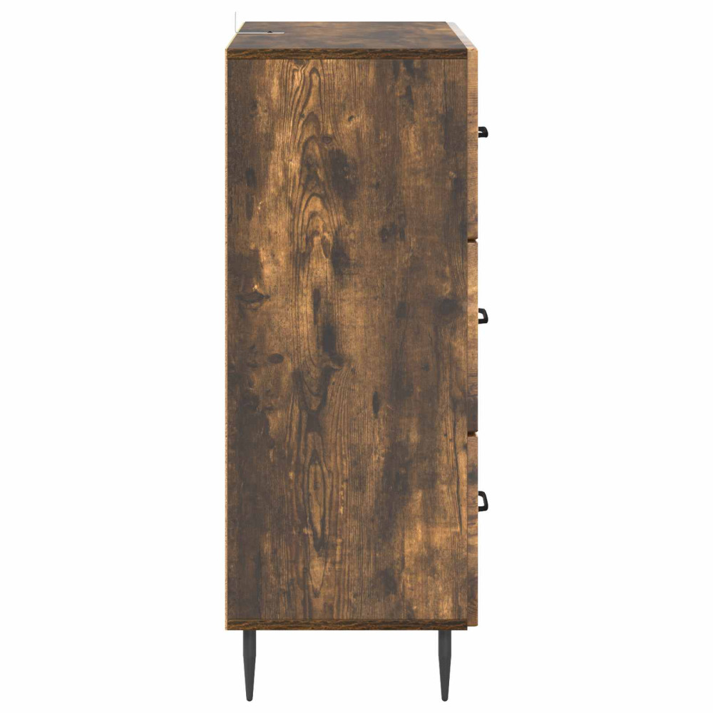 Produktbild för Lådans skåp Rökt ek 66 x 34,5 x 89,5 cm Konstruerat trä
