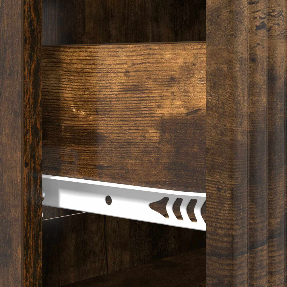 Produktbild för Lådans skåp Rökt ek 66 x 34,5 x 89,5 cm Konstruerat trä