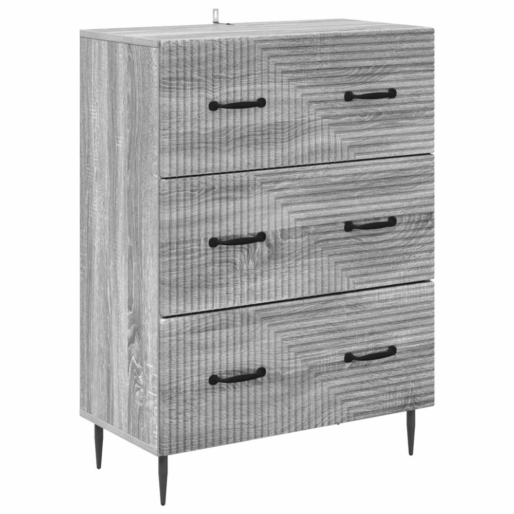 Produktbild för Lådans skåp Grå Sonoma 66 x 34,5 x 89,5 cm Konstruerat trä
