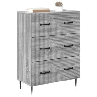 Produktbild för Lådans skåp Grå Sonoma 66 x 34,5 x 89,5 cm Konstruerat trä