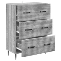 Produktbild för Lådans skåp Grå Sonoma 66 x 34,5 x 89,5 cm Konstruerat trä