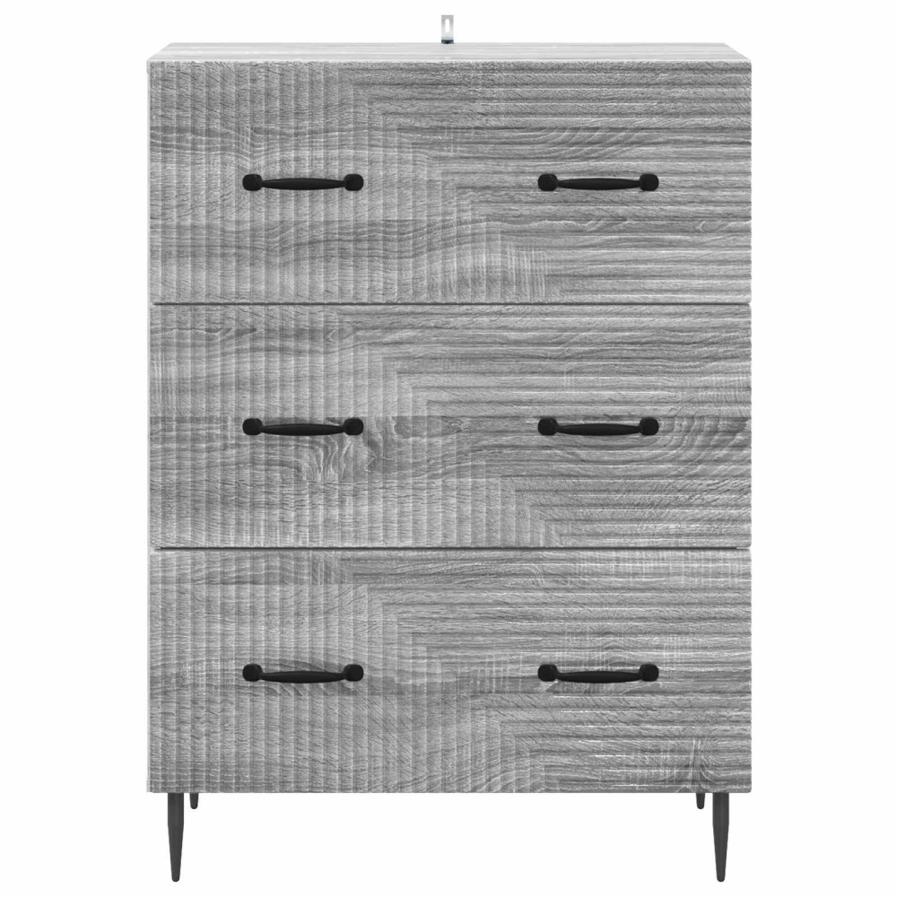 Produktbild för Lådans skåp Grå Sonoma 66 x 34,5 x 89,5 cm Konstruerat trä