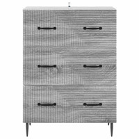 Produktbild för Lådans skåp Grå Sonoma 66 x 34,5 x 89,5 cm Konstruerat trä