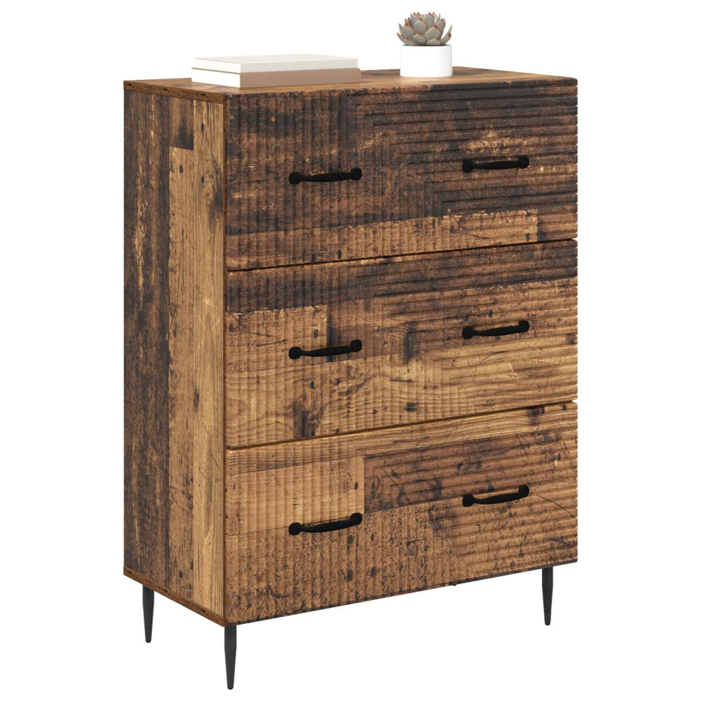 Produktbild för Lådans skåp Gammalt trä 66 x 34,5 x 89,5 cm Konstruerat trä