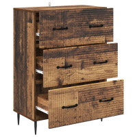 Produktbild för Lådans skåp Gammalt trä 66 x 34,5 x 89,5 cm Konstruerat trä