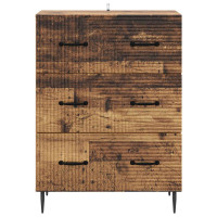 Produktbild för Lådans skåp Gammalt trä 66 x 34,5 x 89,5 cm Konstruerat trä