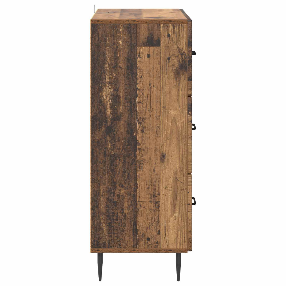 Produktbild för Lådans skåp Gammalt trä 66 x 34,5 x 89,5 cm Konstruerat trä