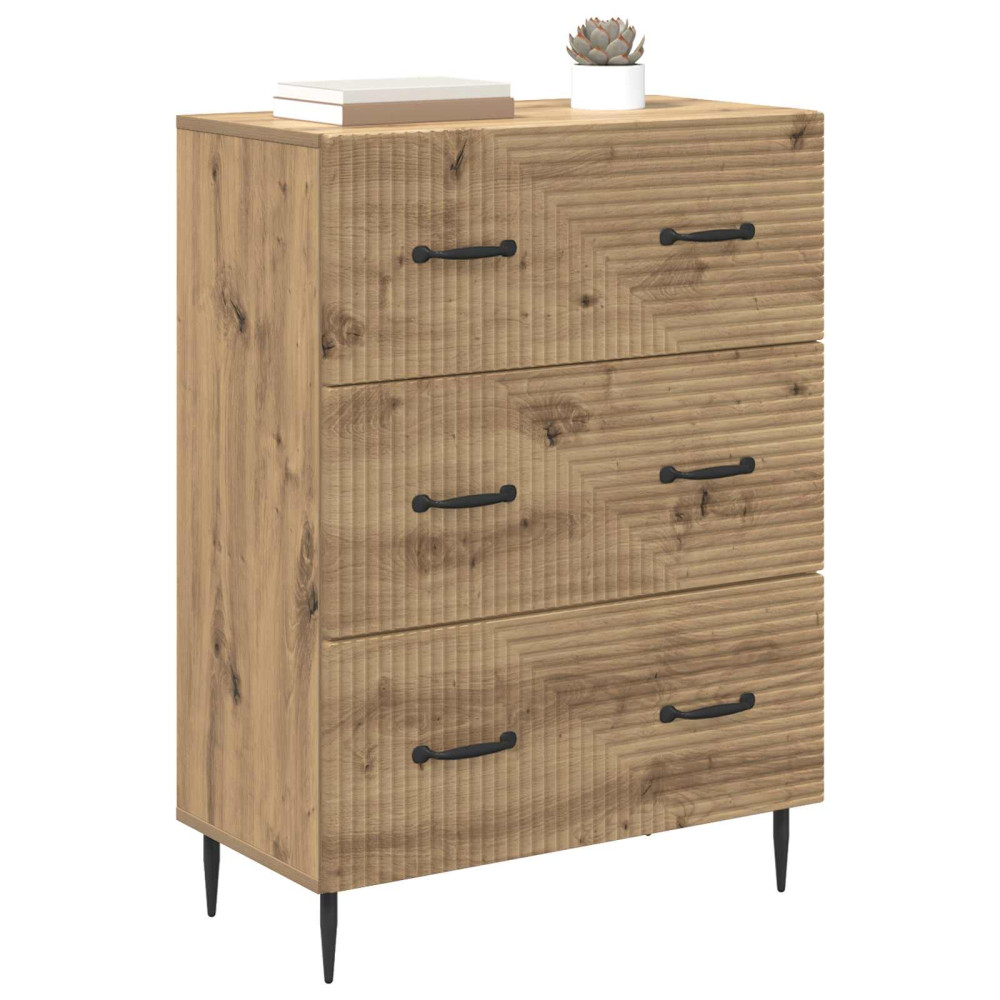 Produktbild för Lådans skåp Artisan-ek 66 x 34,5 x 89,5 cm Konstruerat trä