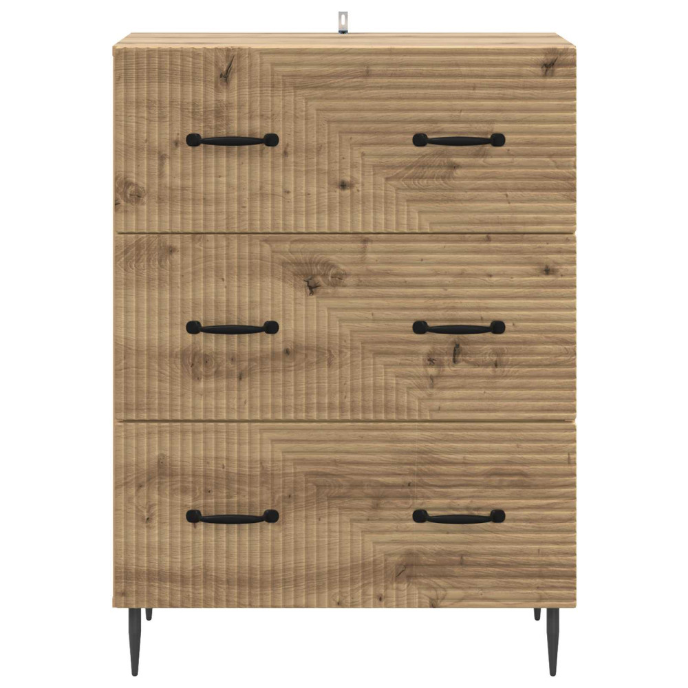 Produktbild för Lådans skåp Artisan-ek 66 x 34,5 x 89,5 cm Konstruerat trä