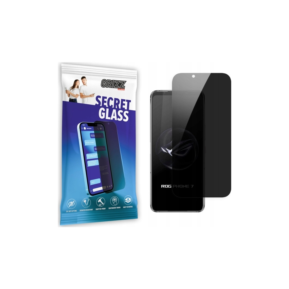 Produktbild för GrizzGlass SecretGlass integritetsskärmsglas för Asus ROG Ph...