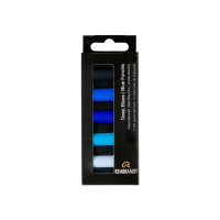 Produktbild för Artequipment Rembrandt Soft pastellset Deep Blues | 5 halvpa...