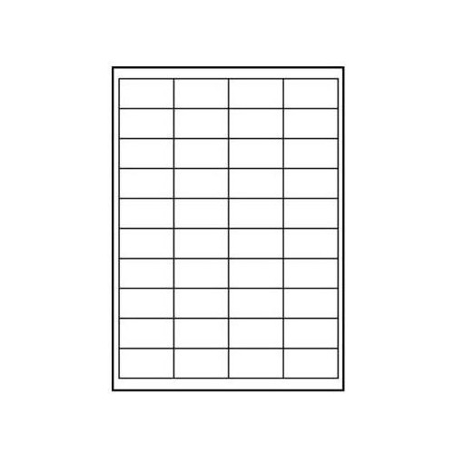 Logo Etikett/Logo 48,5 mm x 25,4 mm, A4, matt, vit, 44 etiketter,...