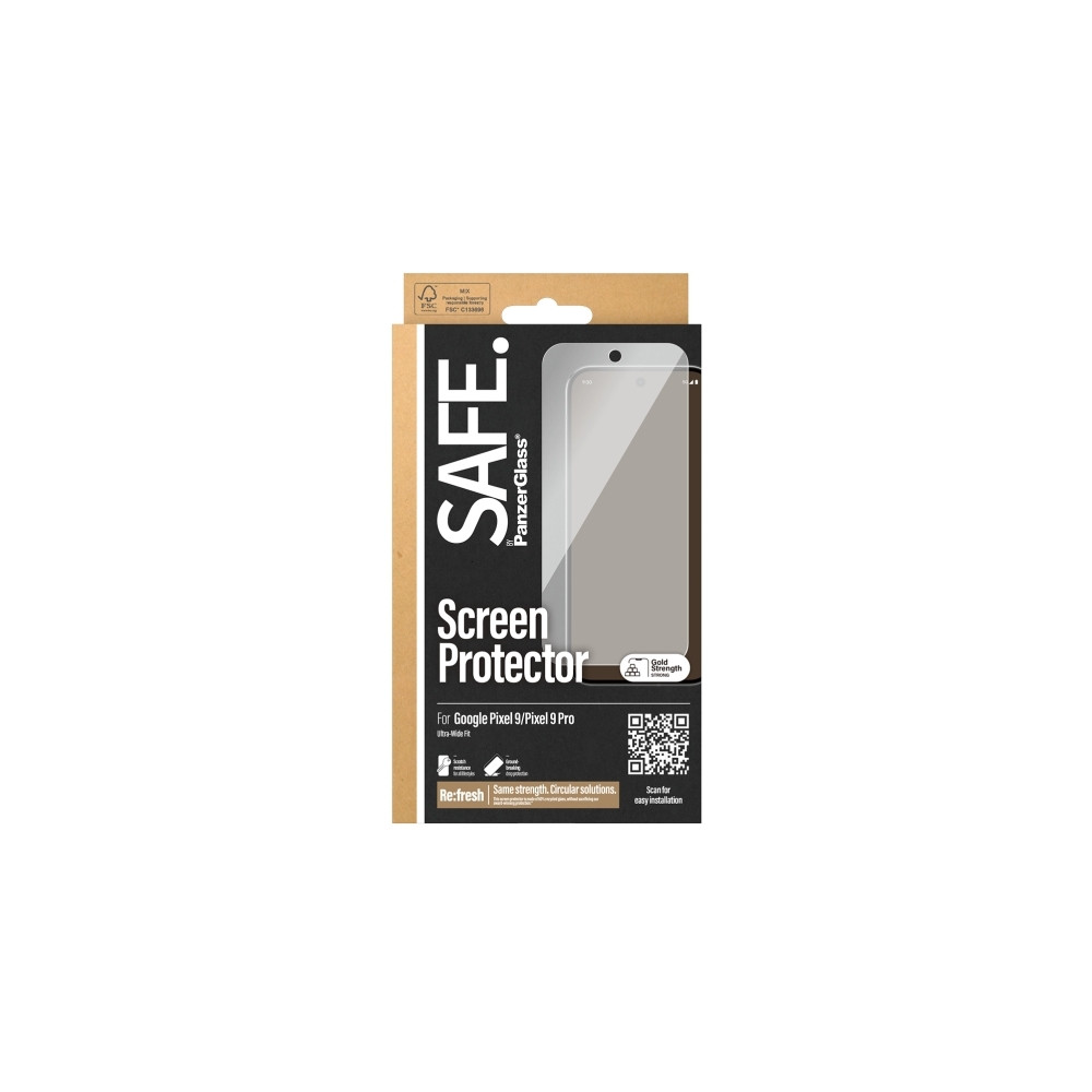 Produktbild för SAFE. by PanzerGlass - skärmskydd för mobiltelefon - ultrabred passning