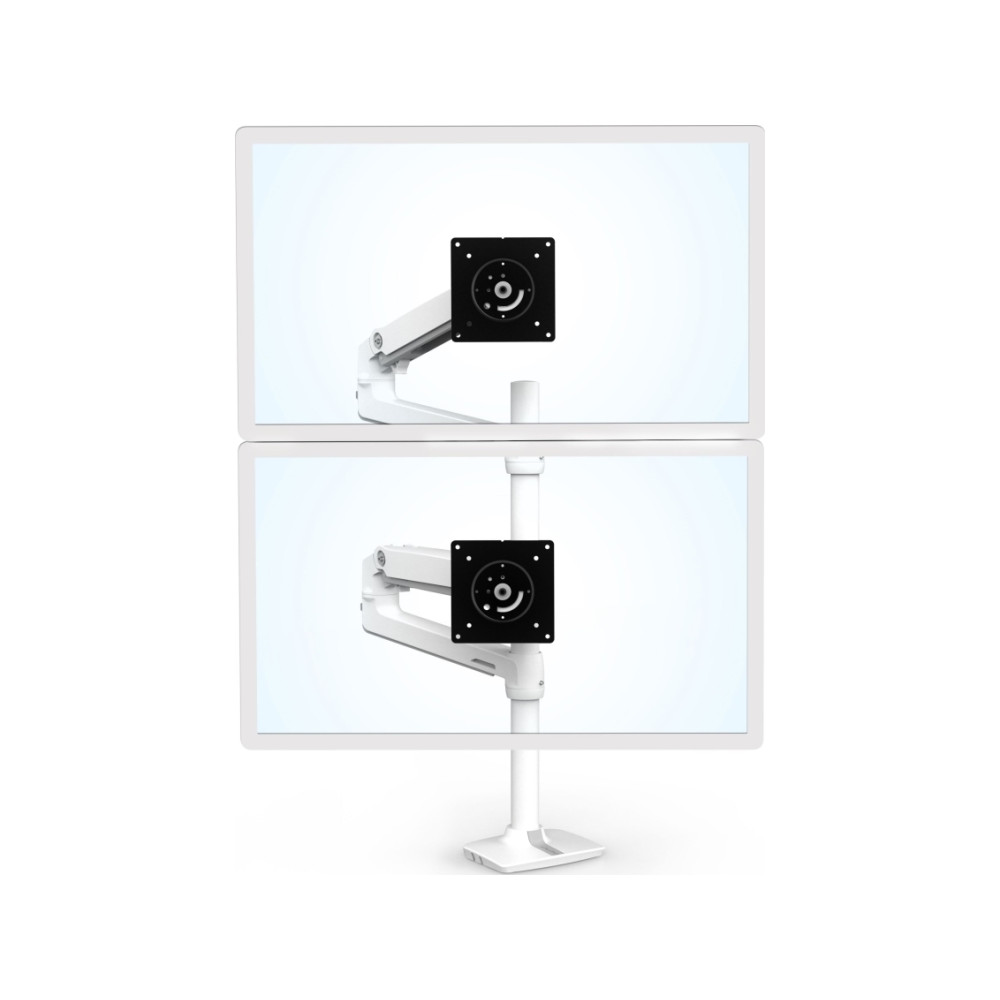 Produktbild för Ergotron LX monteringssats - för 2 LCD-bildskärmar - vit