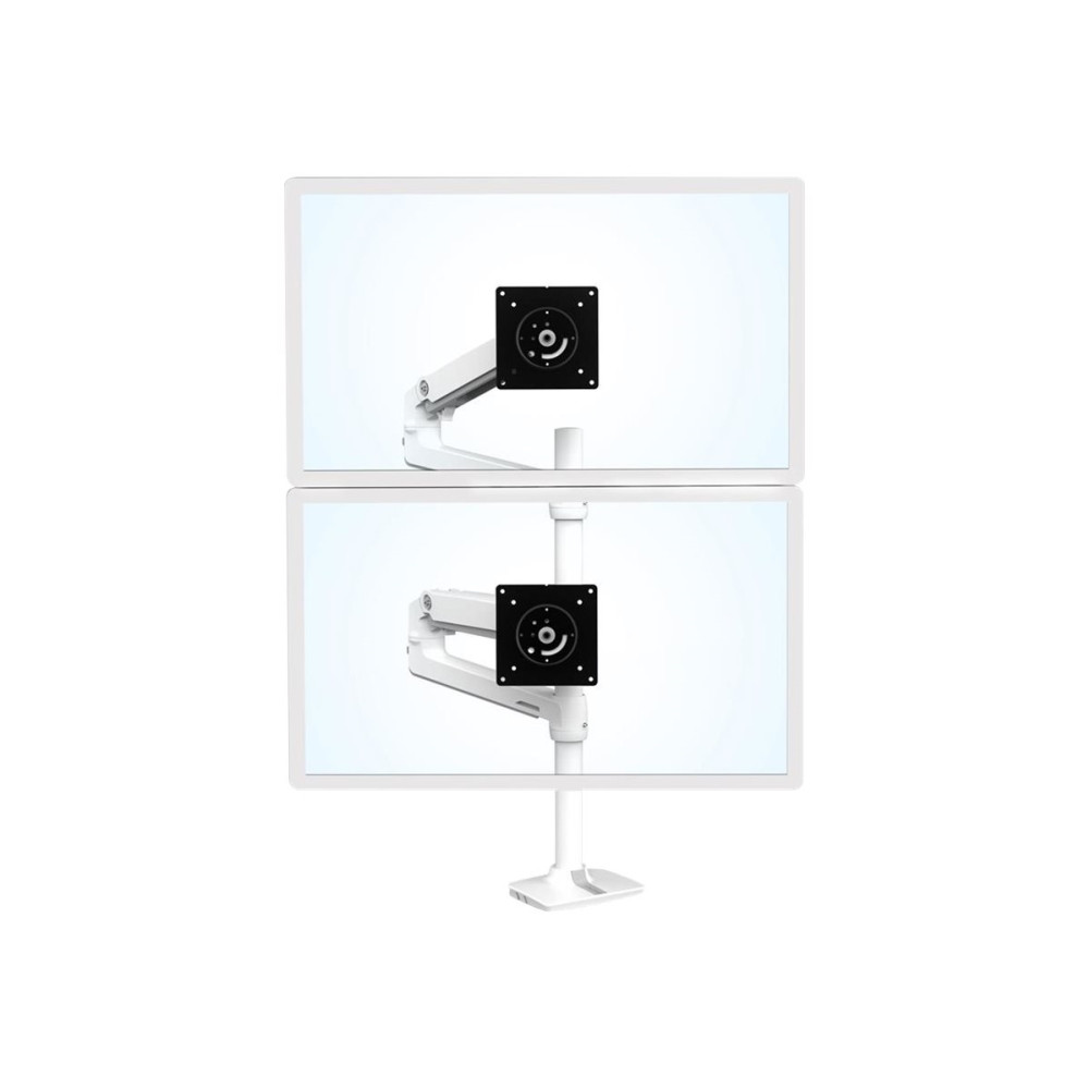 Produktbild för Ergotron LX monteringssats - för 2 LCD-bildskärmar - vit