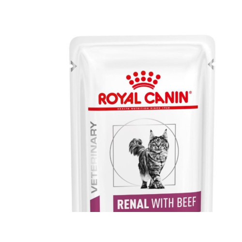 Royal Canin ROYAL CANIN Vet Renal Feline with Beef våtfoder i sås kyckli...