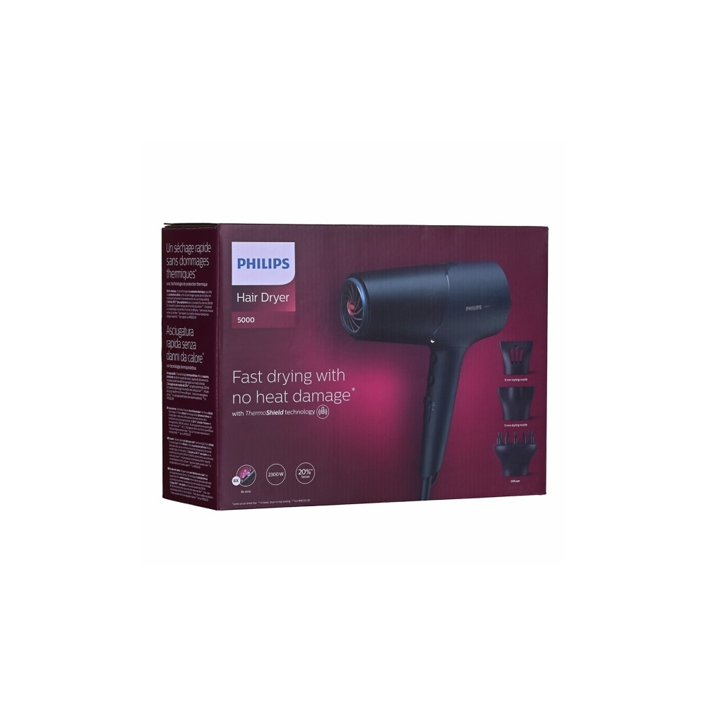 Produktbild för Philips 5000 Series BHD512 - hårtork - teal metallisk