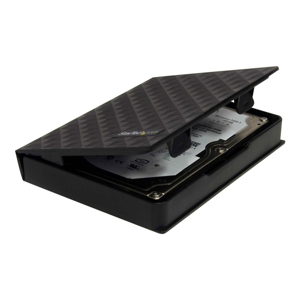 Produktbild för StarTech.com 2.5in Anti-Static Hard Drive Protector Case - Black (3pk) - 2.5 HDD protector black - 2.5 HDD protector (HDDCASE25BK) - skyddsfodral till hårddisk