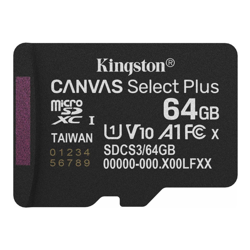 Produktbild för Kingston Canvas Select Plus - flash-minneskort - 64 GB - mikroSDXC UHS-I