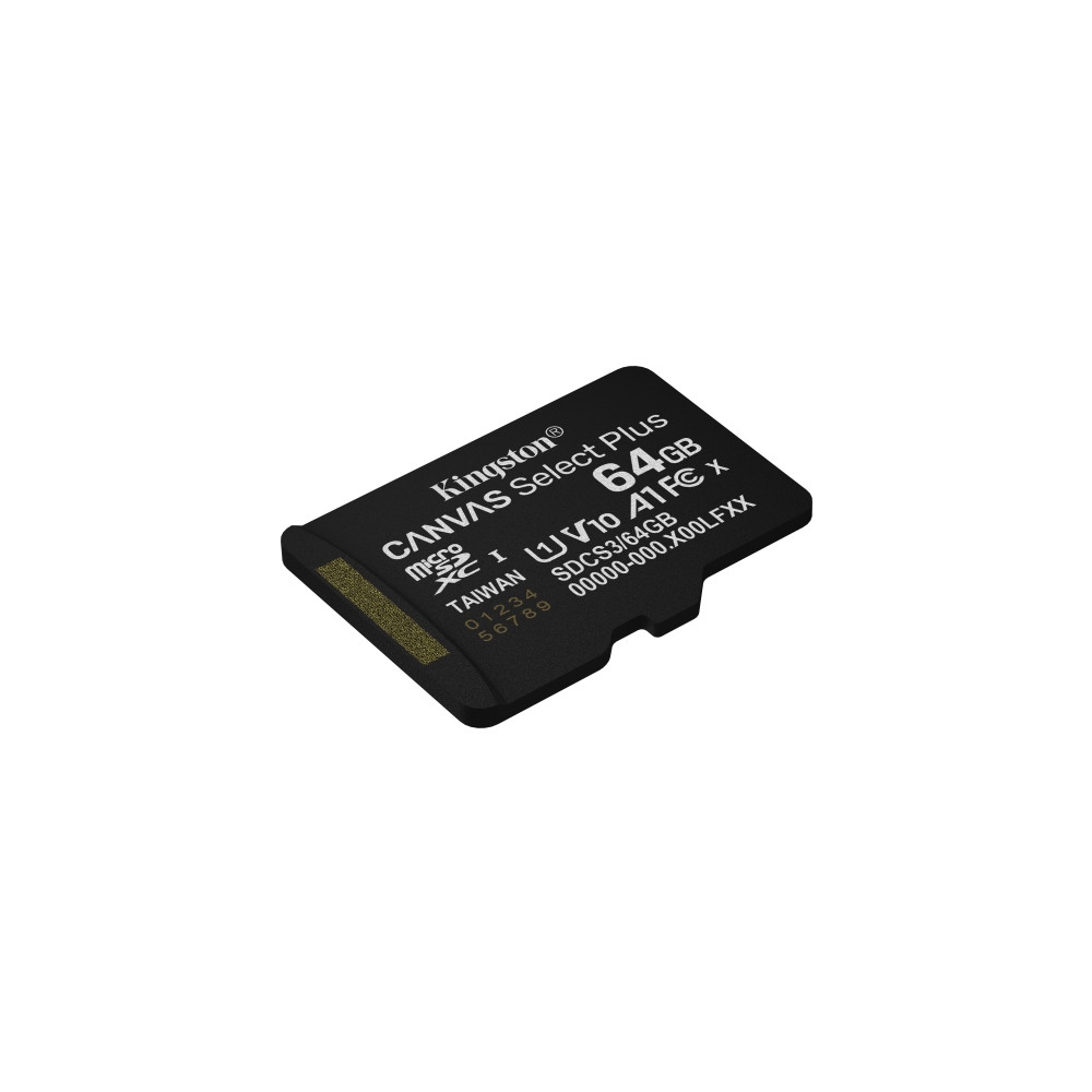 Produktbild för Kingston Canvas Select Plus - flash-minneskort - 64 GB - mikroSDXC UHS-I