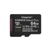 Produktbild för Kingston Canvas Select Plus - flash-minneskort - 64 GB - mikroSDXC UHS-I