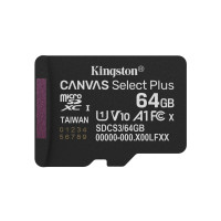 Produktbild för Kingston Canvas Select Plus - flash-minneskort - 64 GB - mikroSDXC UHS-I