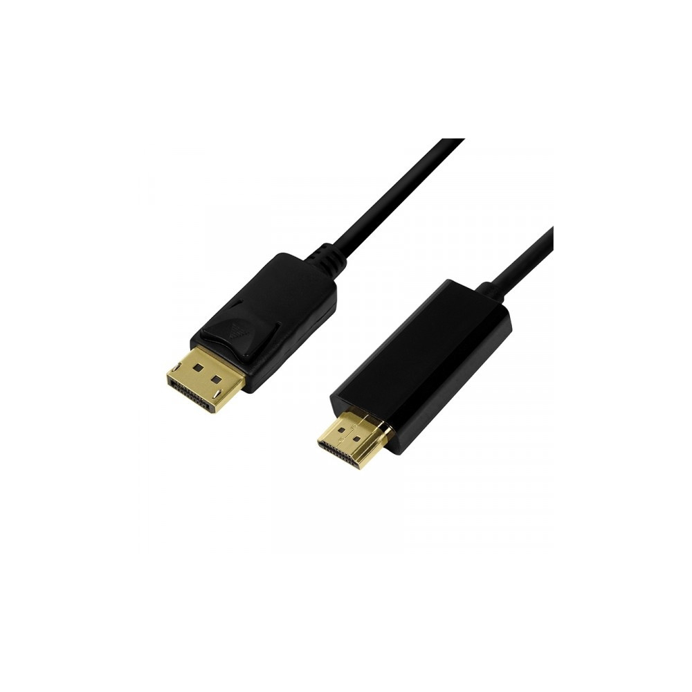 Produktbild för LogiLink adapterkabel - DisplayPort / HDMI - 1 m