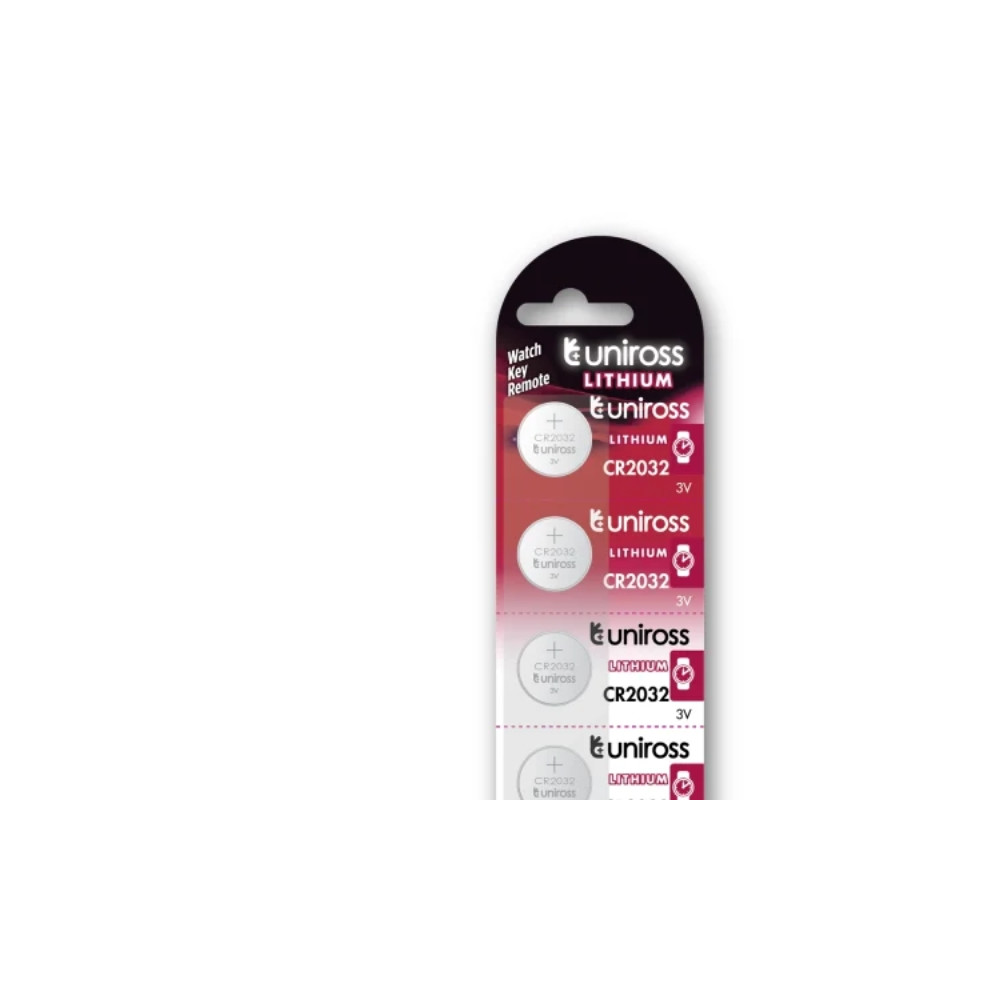 Produktbild för Uniross U5CR2032, Engångsbatteri, CR2032, Litium, 3 V, 5 sty...