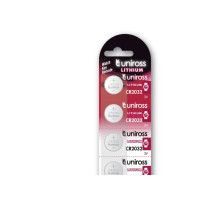 Produktbild för Uniross U5CR2032, Engångsbatteri, CR2032, Litium, 3 V, 5 sty...