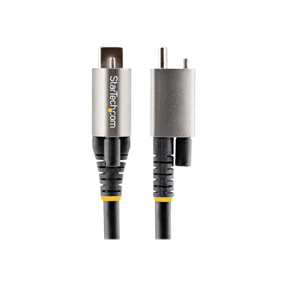 Produktbild för StarTech 50 cm toppskruvlåsande USB C-kabel 10 Gbit/s - USB 3.1/3.2 Gen 2 Type-C kabel - 100W (5A) Power Delivery-laddning, DP alt-läge - Enkel skruvlåsning - USB-C-kabel ladda/synkronisera - USB typ C-kabel - USB-C till USB-C - 50 cm