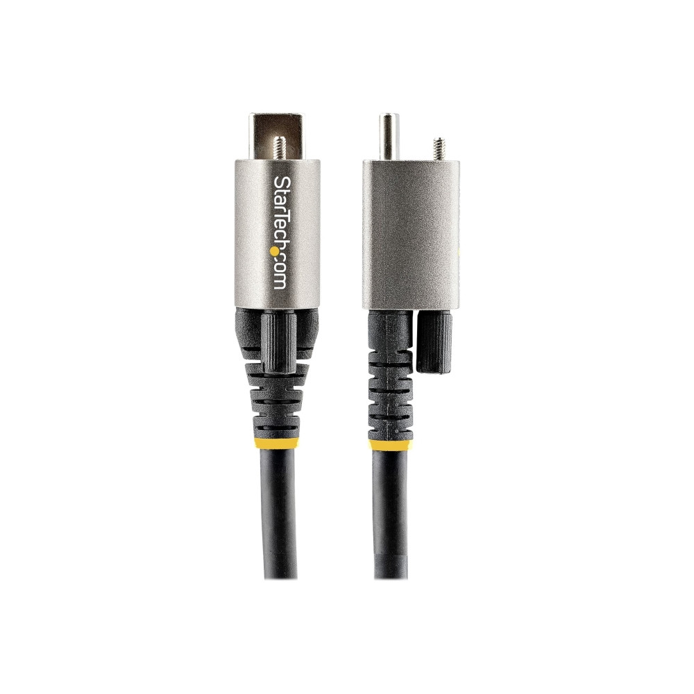 Produktbild för StarTech 50 cm toppskruvlåsande USB C-kabel 10 Gbit/s - USB 3.1/3.2 Gen 2 Type-C kabel - 100W (5A) Power Delivery-laddning, DP alt-läge - Enkel skruvlåsning - USB-C-kabel ladda/synkronisera - USB typ C-kabel - USB-C till USB-C - 50 cm