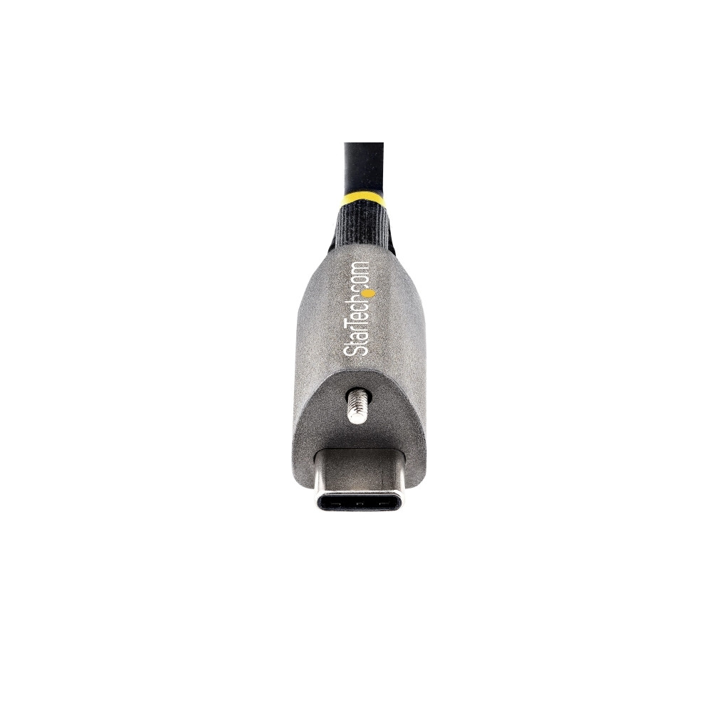 Produktbild för StarTech 50 cm toppskruvlåsande USB C-kabel 10 Gbit/s - USB 3.1/3.2 Gen 2 Type-C kabel - 100W (5A) Power Delivery-laddning, DP alt-läge - Enkel skruvlåsning - USB-C-kabel ladda/synkronisera - USB typ C-kabel - USB-C till USB-C - 50 cm