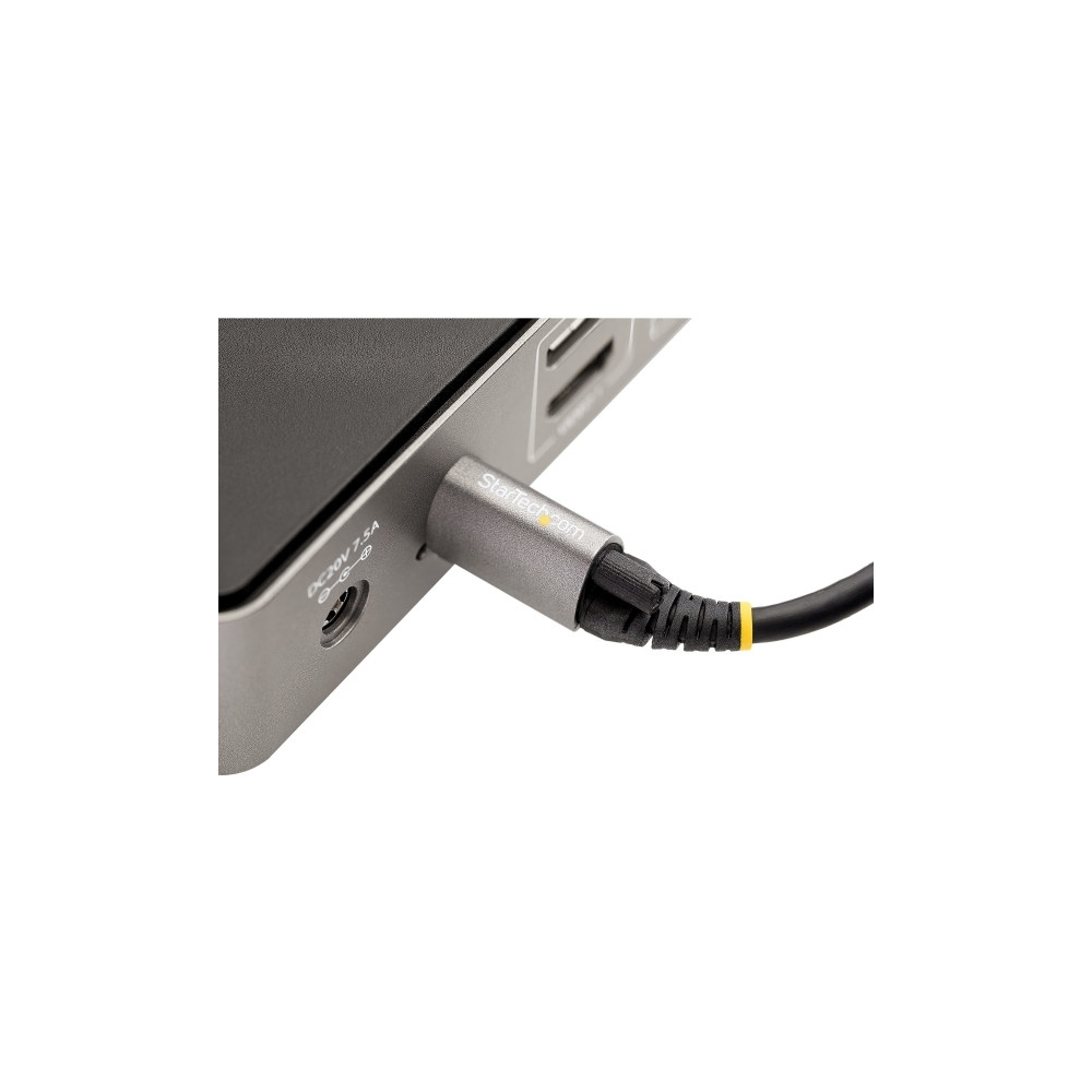 Produktbild för StarTech 50 cm toppskruvlåsande USB C-kabel 10 Gbit/s - USB 3.1/3.2 Gen 2 Type-C kabel - 100W (5A) Power Delivery-laddning, DP alt-läge - Enkel skruvlåsning - USB-C-kabel ladda/synkronisera - USB typ C-kabel - USB-C till USB-C - 50 cm