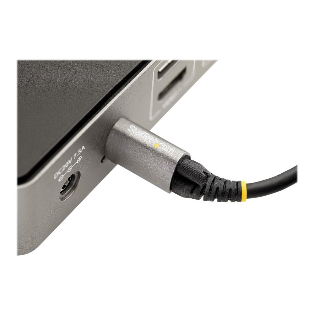 Produktbild för StarTech 50 cm toppskruvlåsande USB C-kabel 10 Gbit/s - USB 3.1/3.2 Gen 2 Type-C kabel - 100W (5A) Power Delivery-laddning, DP alt-läge - Enkel skruvlåsning - USB-C-kabel ladda/synkronisera - USB typ C-kabel - USB-C till USB-C - 50 cm